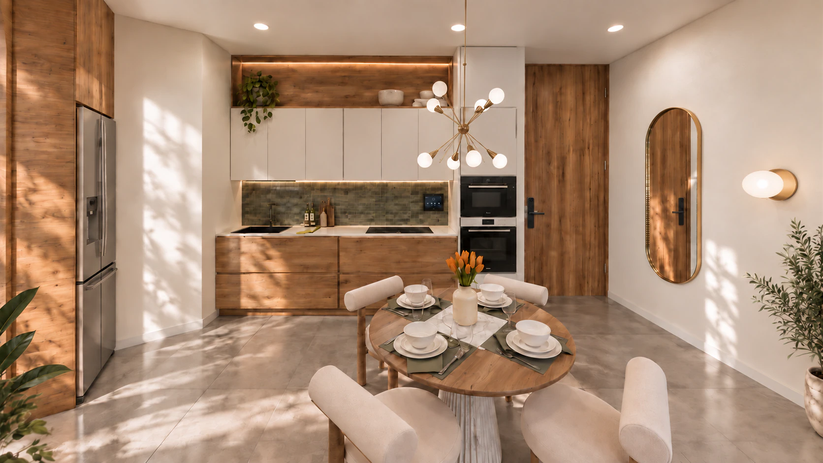 Cocina de una suite en La Vilet
